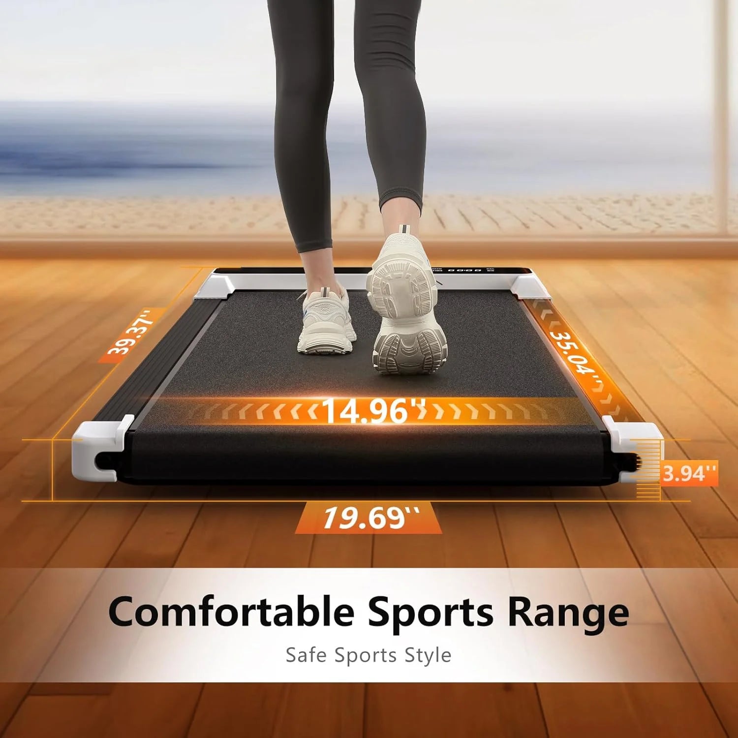 2-in-1 Walking Pad Treadmill with Incline - Compact 2.5HP Home Office Jogging Machine with Remote Control & LED Display